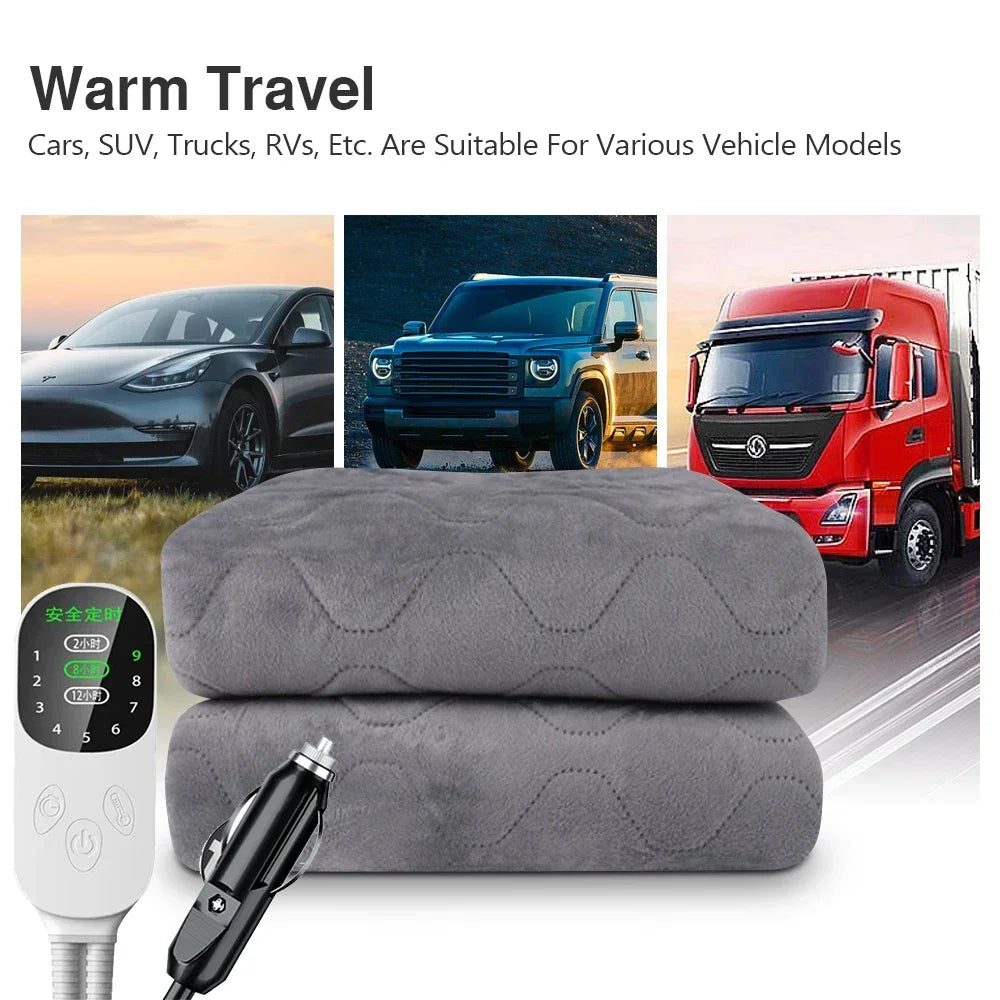 Portable Car Electric Heating Blanket - Wholesalus