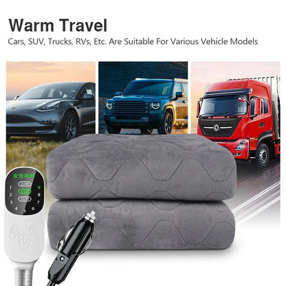 Portable Car Electric Heating Blanket - Wholesalus