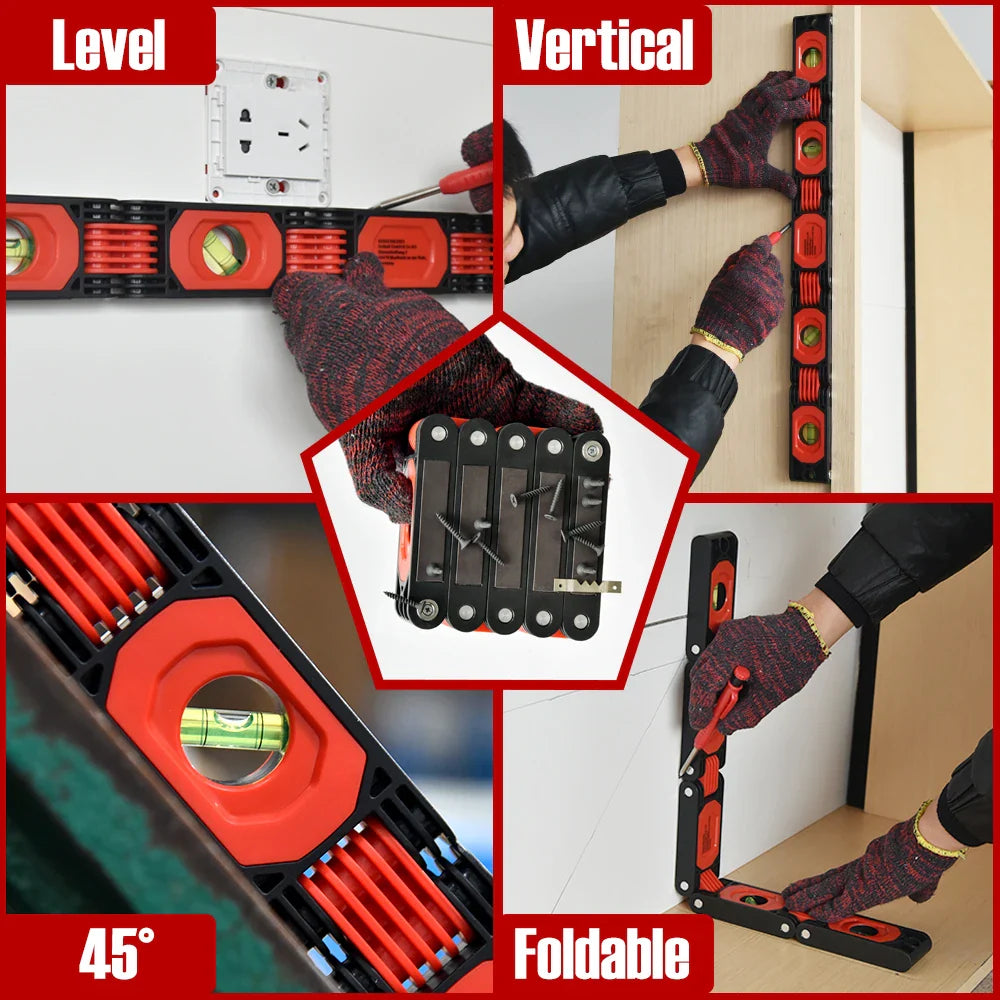 Magnetic Foldable Level Ruler - Wholesalus