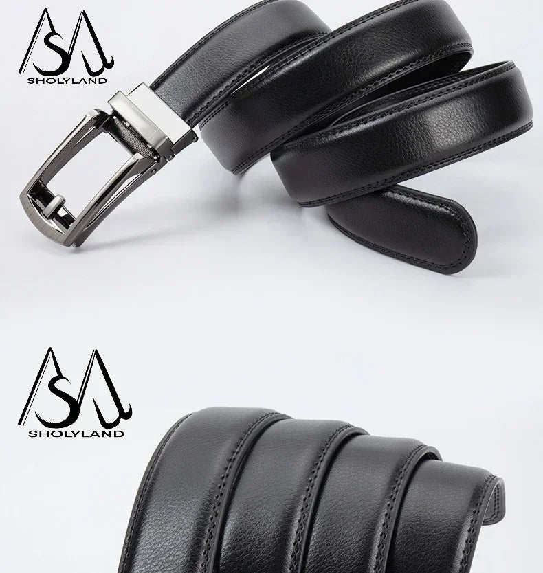 Men's Leather Ratchet Belt - Wholesalus