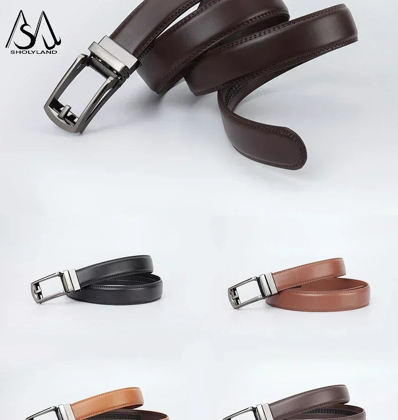 Men's Leather Ratchet Belt - Wholesalus