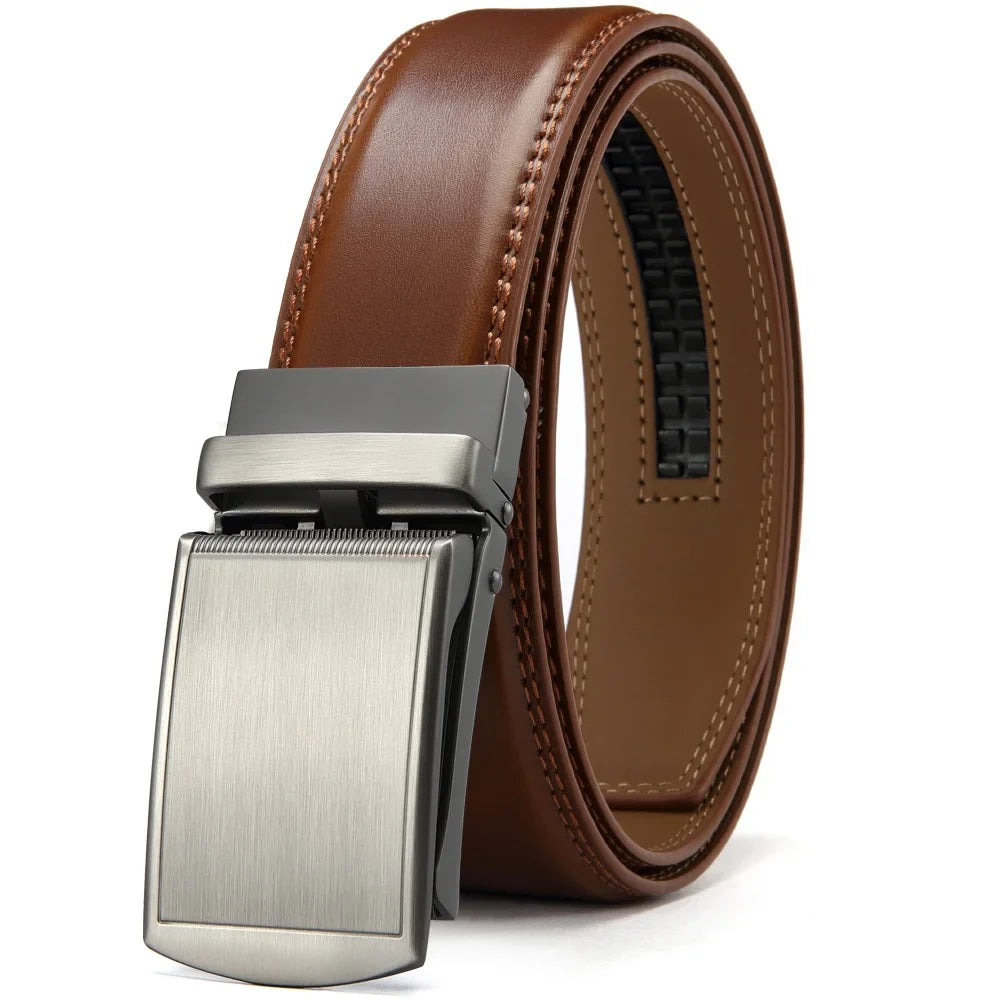 Men's Leather Ratchet Belt - Wholesalus