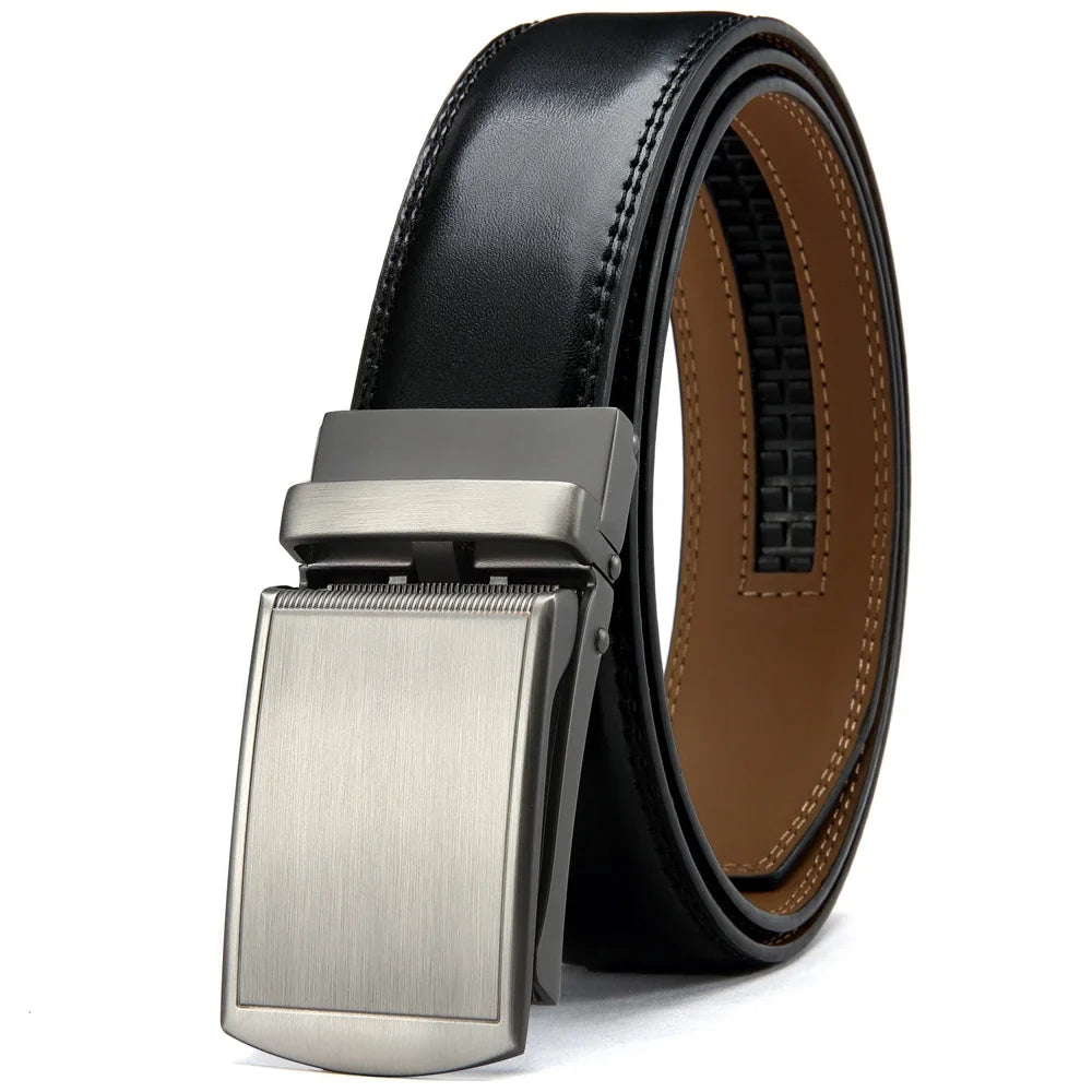 Men's Leather Ratchet Belt - Wholesalus