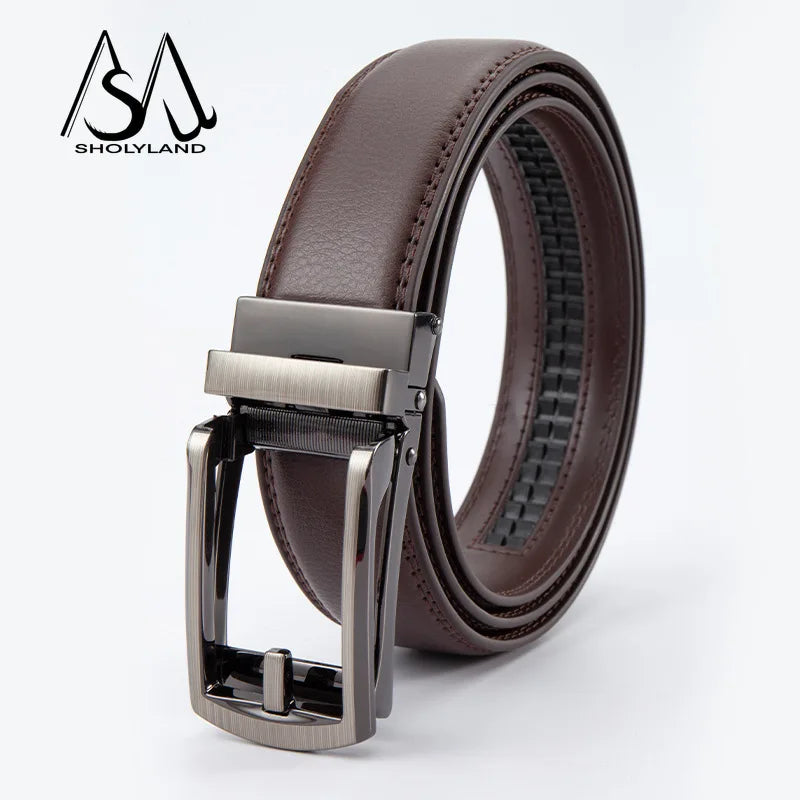 Men's Leather Ratchet Belt - Wholesalus