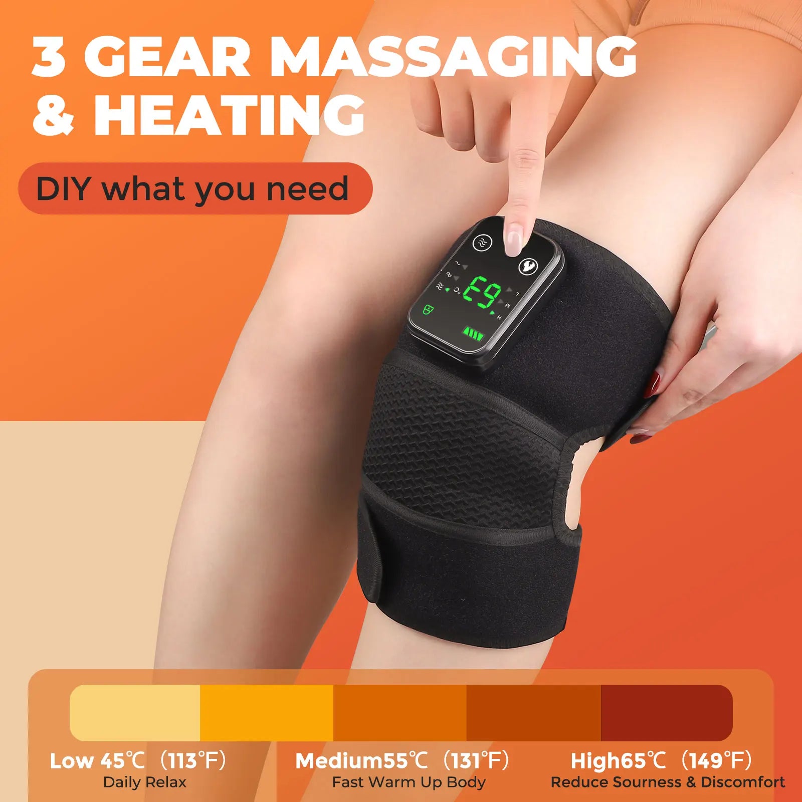 3-in-1 Wireless Heating and Vibration Massager - Wholesalus