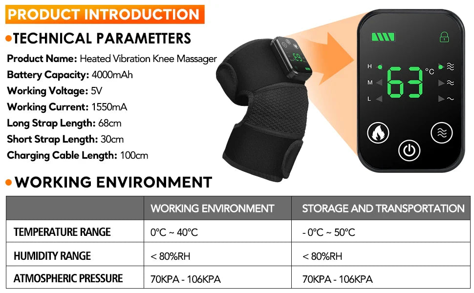 3-in-1 Wireless Heating and Vibration Massager - Wholesalus