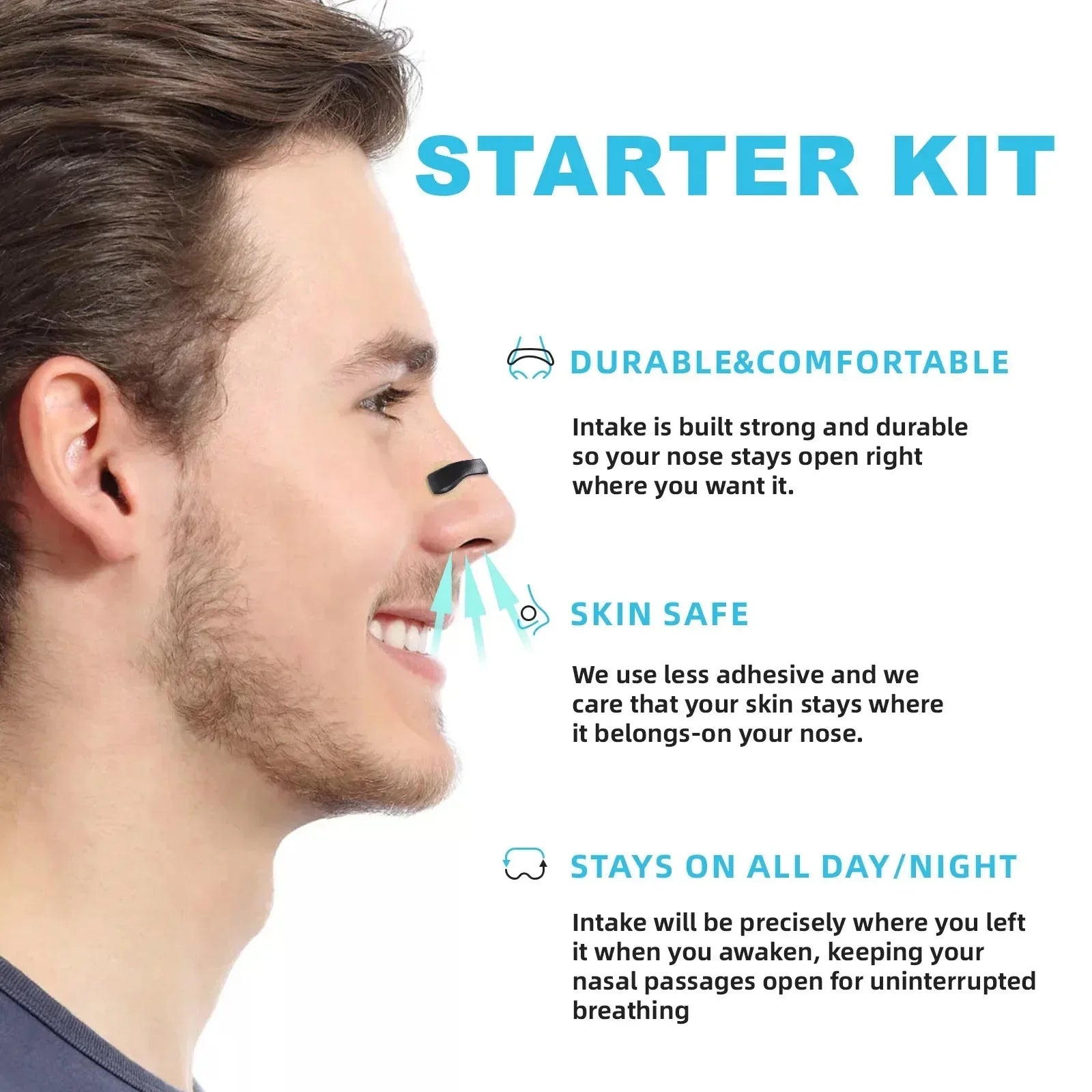 Easy Breathe Magnetic Nasal Strips - Wholesalus