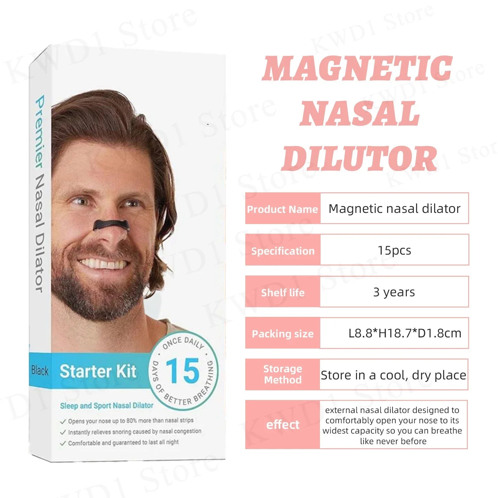 Easy Breathe Magnetic Nasal Strips - Wholesalus