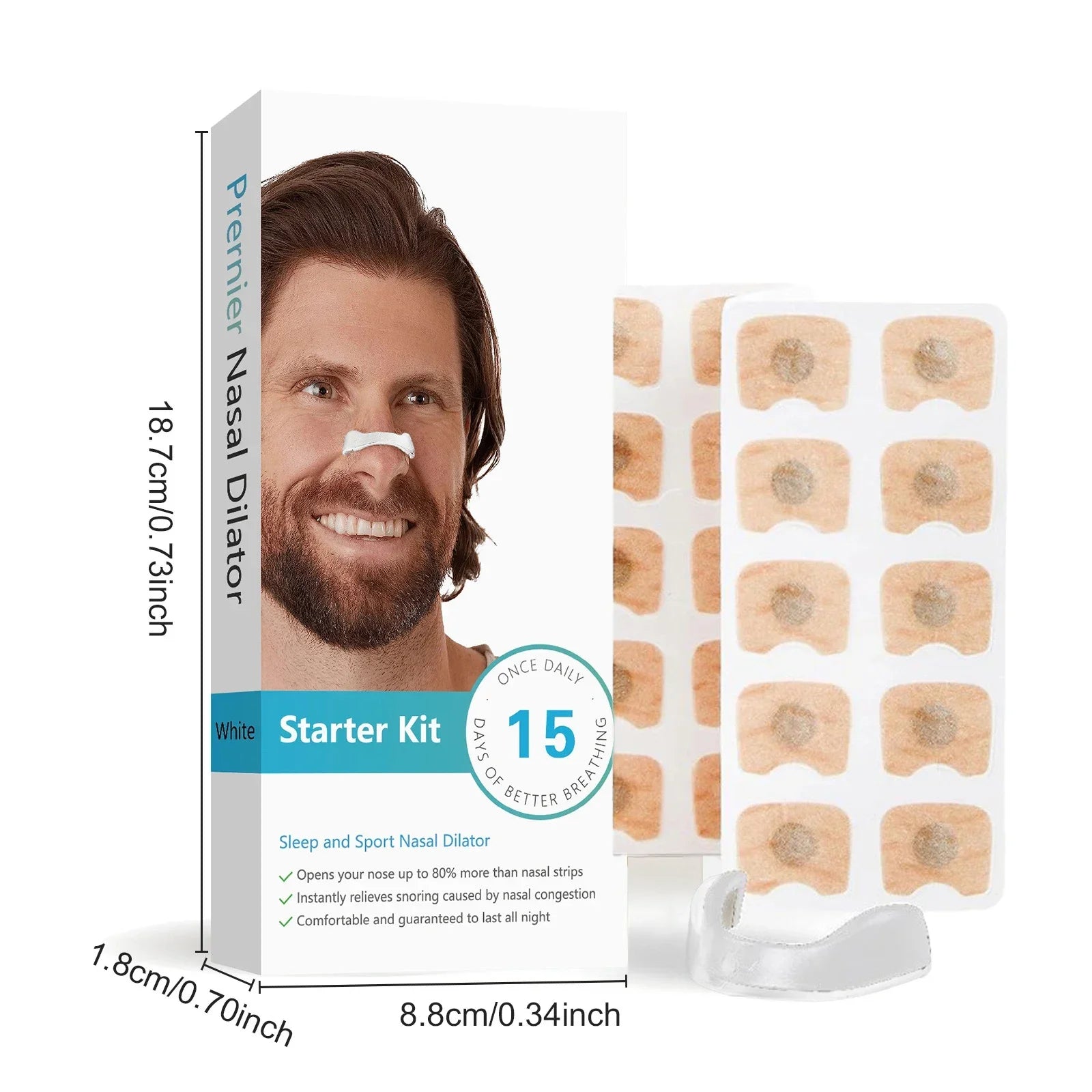 Easy Breathe Magnetic Nasal Strips - Wholesalus