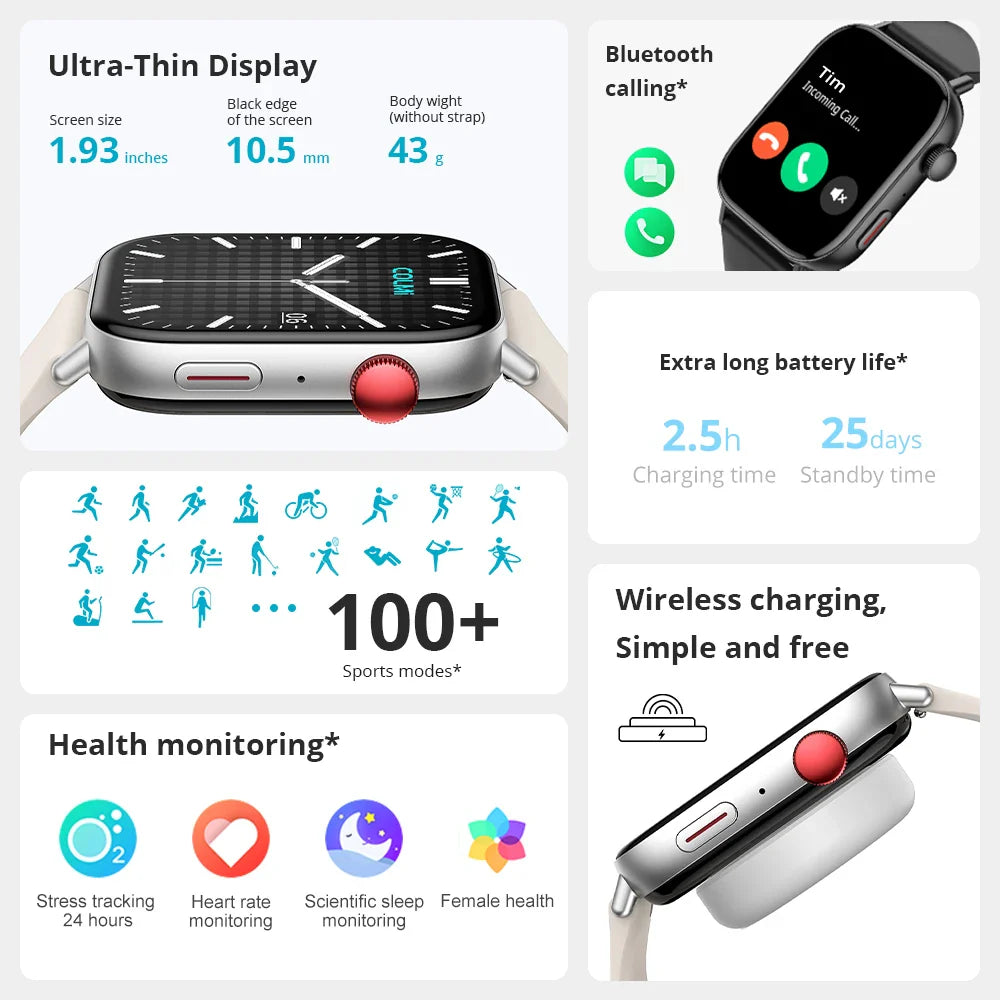2 In 1 Fitness Tracker Voice Calling Smart Watch - Wholesalus