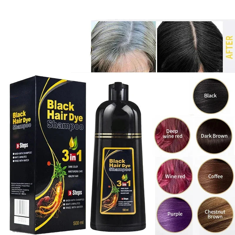 Natural Instant Hair Dye Shampoo - Wholesalus