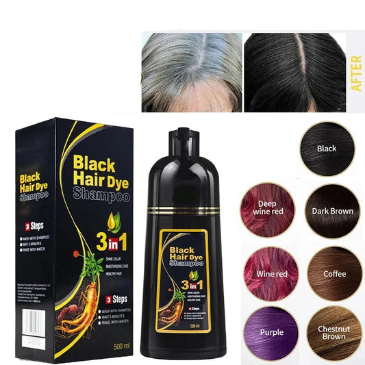 Natural Instant Hair Dye Shampoo - Wholesalus