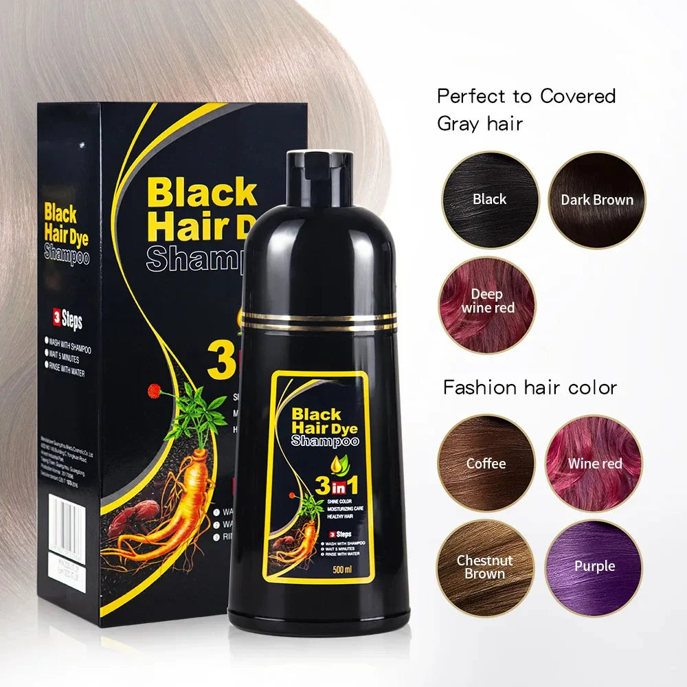 Natural Instant Hair Dye Shampoo - Wholesalus