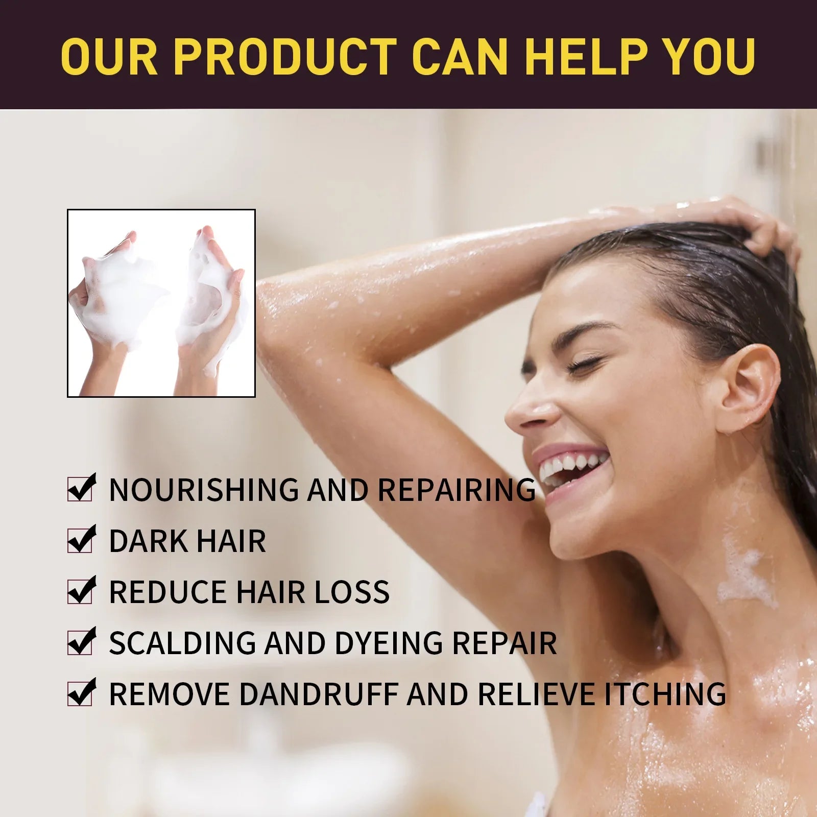 Natural Instant Hair Dye Shampoo - Wholesalus