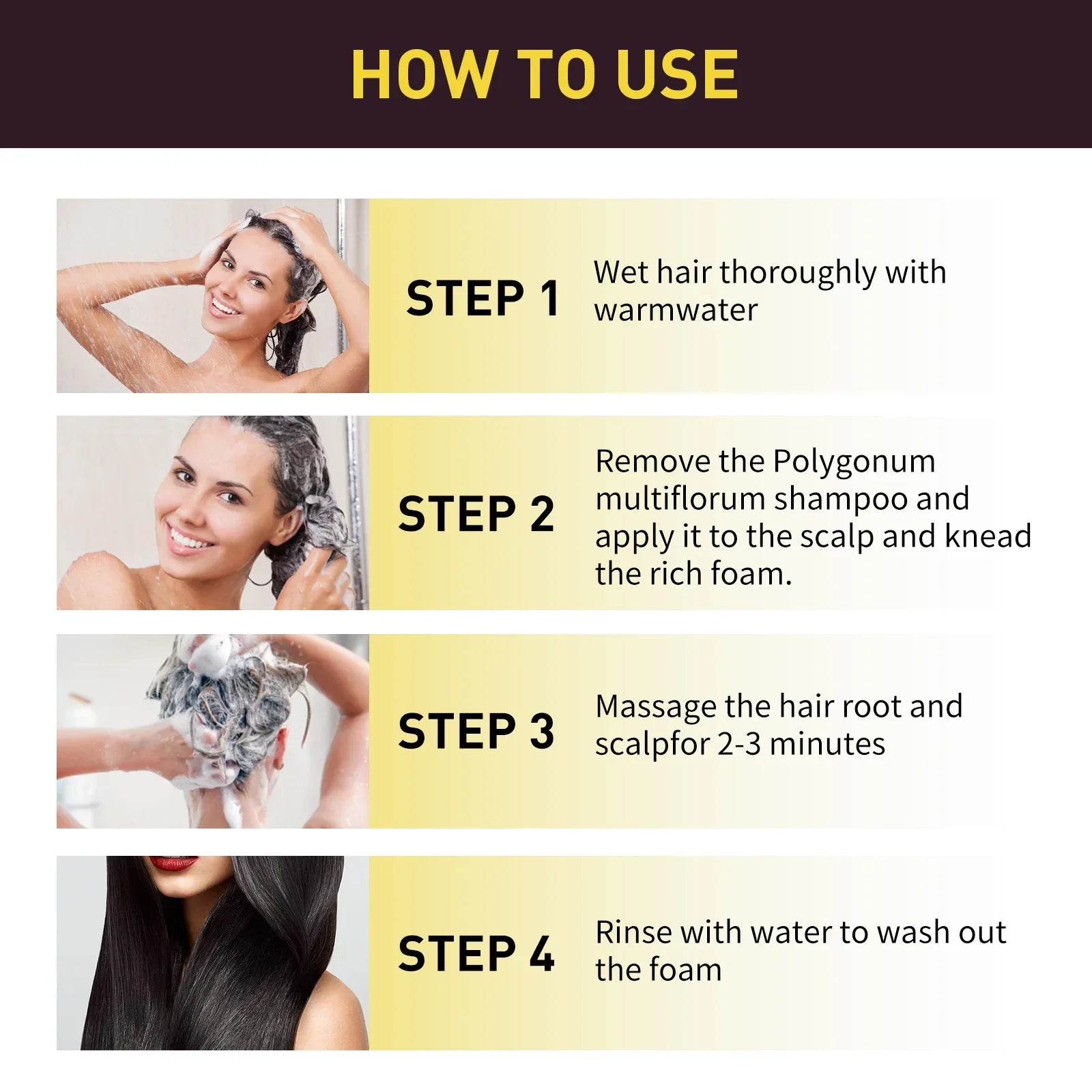 Natural Instant Hair Dye Shampoo - Wholesalus