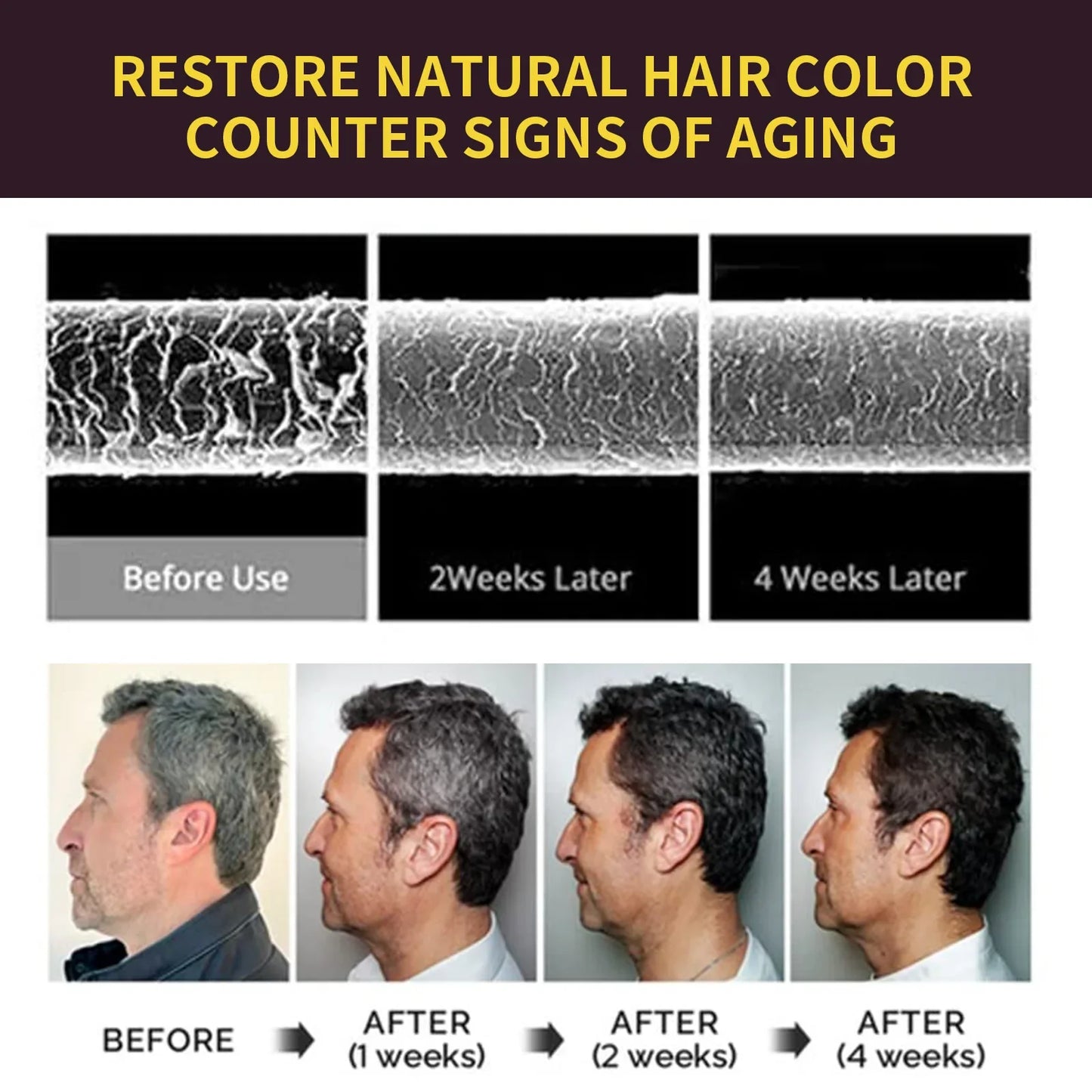 Natural Instant Hair Dye Shampoo - Wholesalus