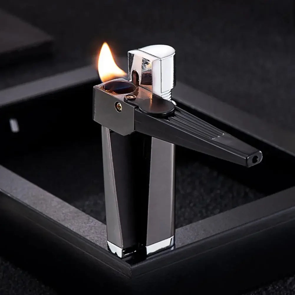 2 in 1 Lighter with Foldable Pipe - Wholesalus