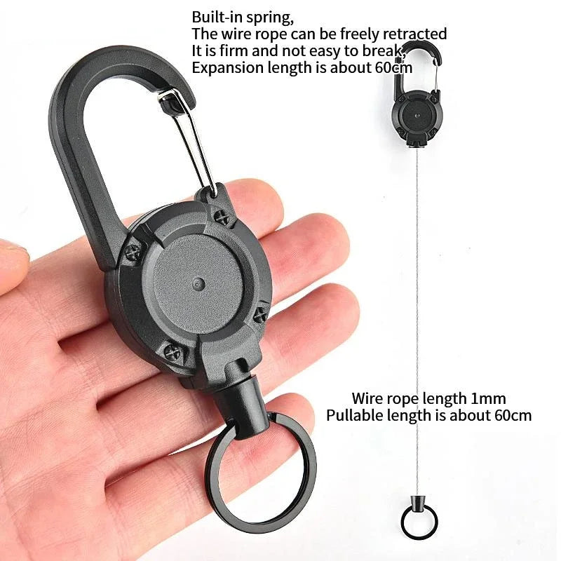 Anti-theft Metal Elastic Keychain - Wholesalus