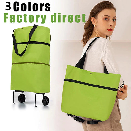 Foldable Shopping Trolley Bag - Wholesalus