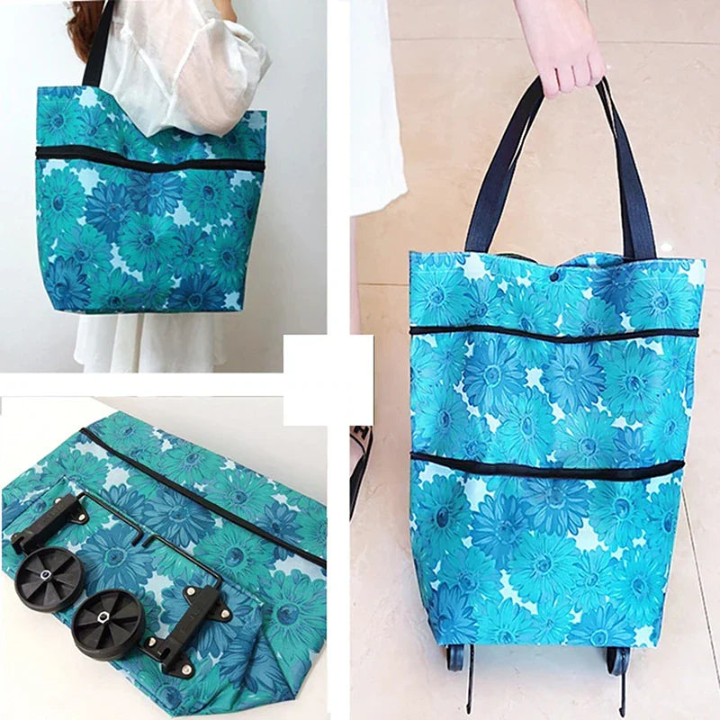 Foldable Shopping Trolley Bag - Wholesalus