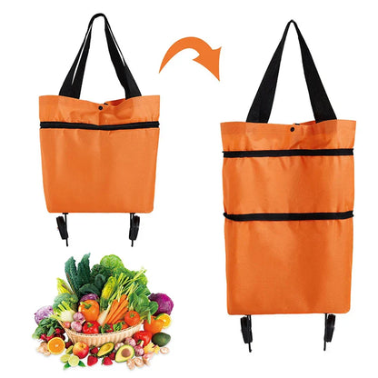 Foldable Shopping Trolley Bag - Wholesalus