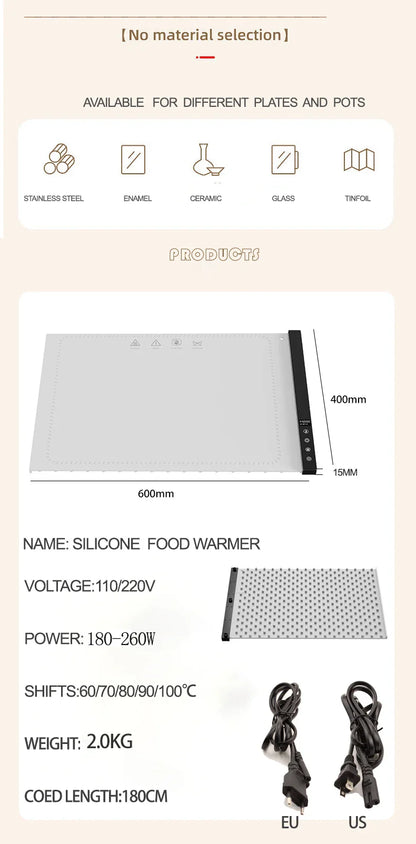 Foldable Silicone Heating Tray - Wholesalus
