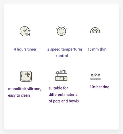 Foldable Silicone Heating Tray - Wholesalus