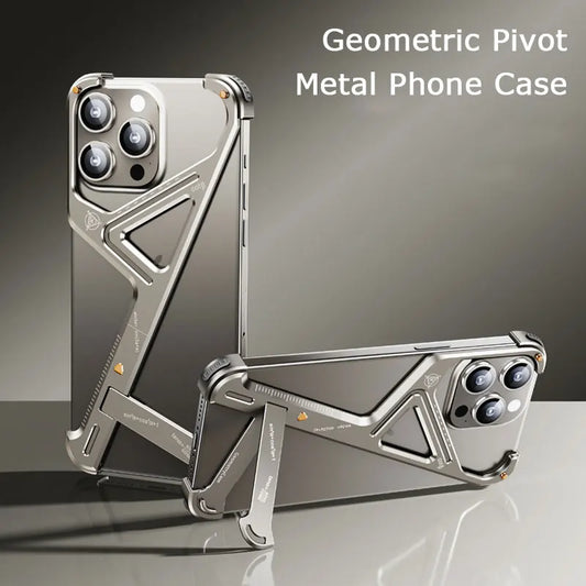 Geometric Metal Alloy IPhone Case - Wholesalus