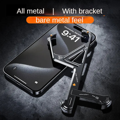 Geometric Metal Alloy IPhone Case - Wholesalus