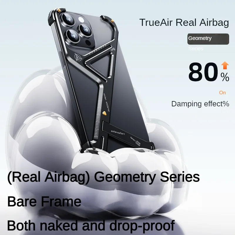 Geometric Metal Alloy IPhone Case - Wholesalus