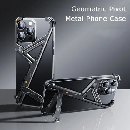Geometric Metal Alloy IPhone Case - Wholesalus