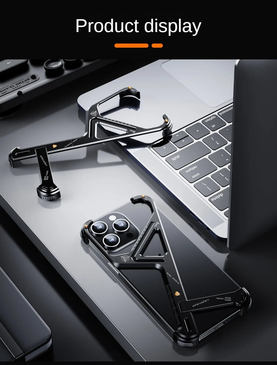 Geometric Metal Alloy IPhone Case - Wholesalus