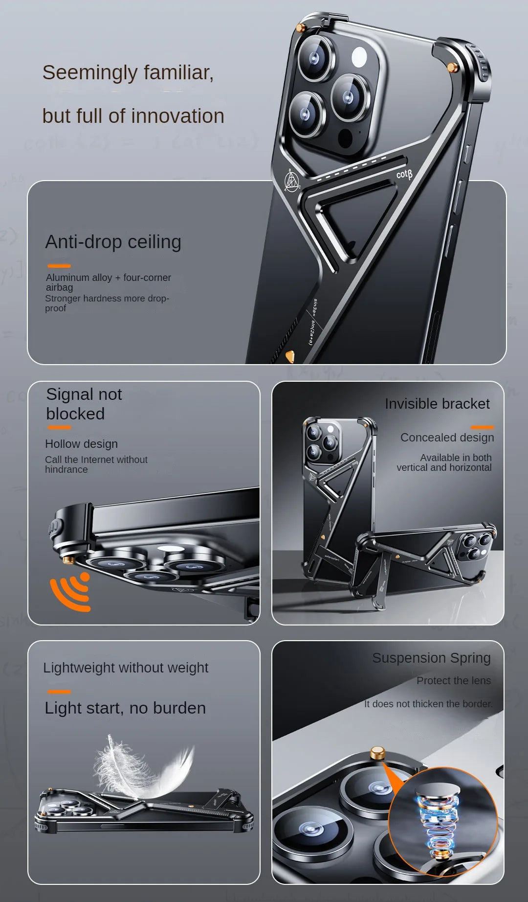 Geometric Metal Alloy IPhone Case - Wholesalus