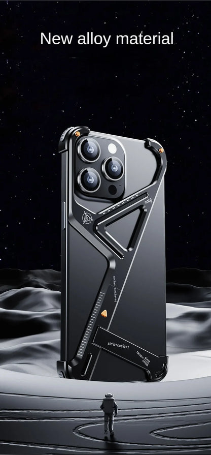 Geometric Metal Alloy IPhone Case - Wholesalus