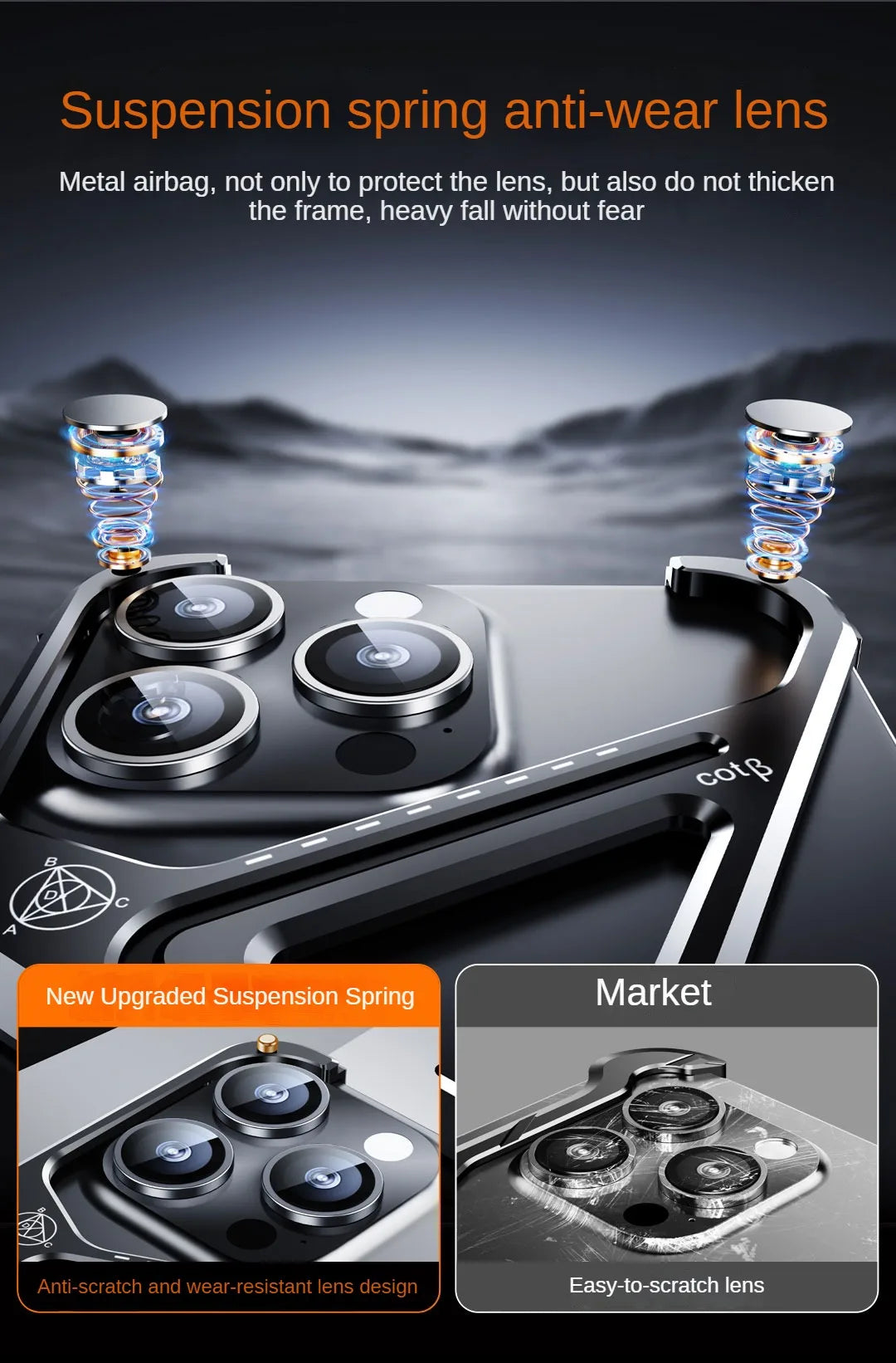 Geometric Metal Alloy IPhone Case - Wholesalus