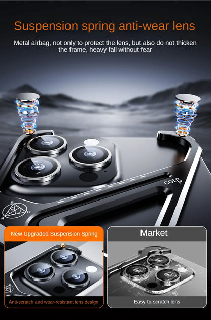 Geometric Metal Alloy IPhone Case - Wholesalus