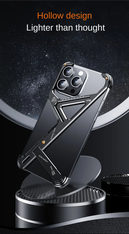 Geometric Metal Alloy IPhone Case - Wholesalus