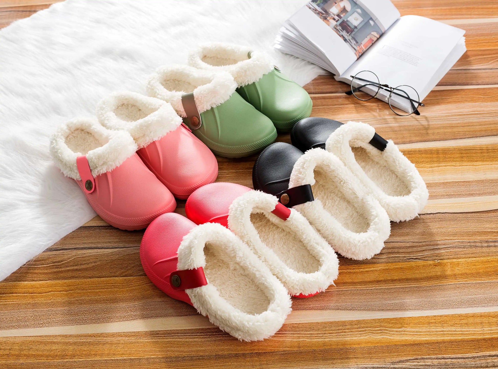 Antiskid Fuzzy Plush Walkers - Wholesalus