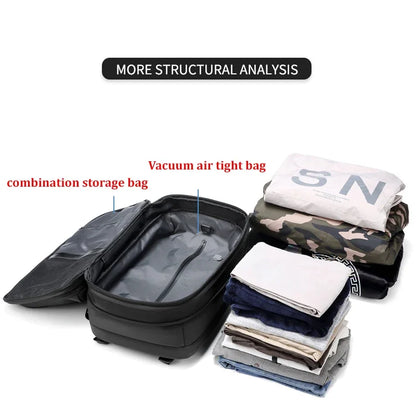 Large Capacity vacuum compression Backpack - Wholesalus