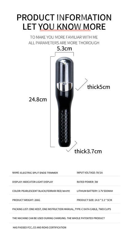 Rechargeable Cordless Split Hair Trimmer - Wholesalus