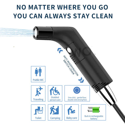 Rechargeable Travel Bidet Shower - Wholesalus