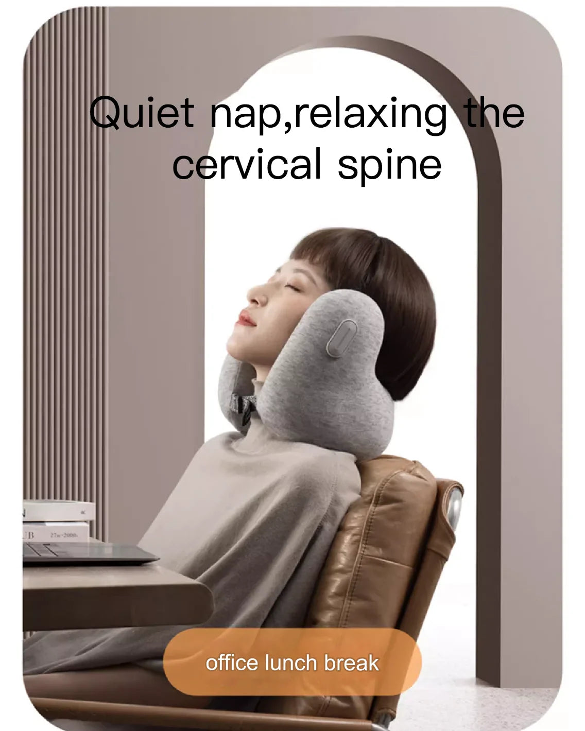 Travel Pillow with Noise Canceling Earmuffs - Wholesalus