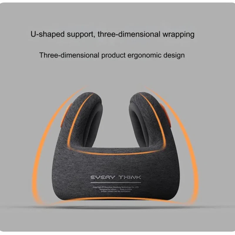 Travel Pillow with Noise Canceling Earmuffs - Wholesalus