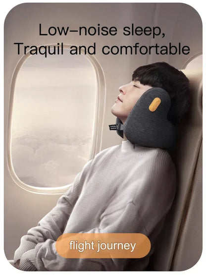 Travel Pillow with Noise Canceling Earmuffs - Wholesalus