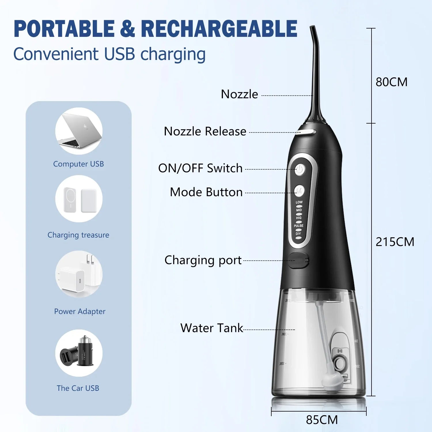 USB Oral Care Water Flosser - Wholesalus