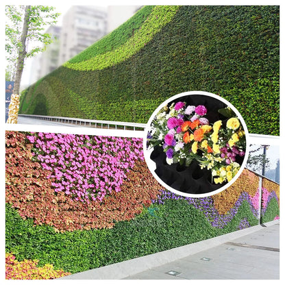 Wall Mounted Planting Grow Bags- 49 Pockets - Wholesalus