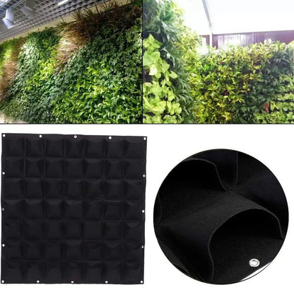 Wall Mounted Planting Grow Bags- 49 Pockets - Wholesalus