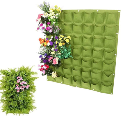 Wall Mounted Planting Grow Bags- 49 Pockets - Wholesalus