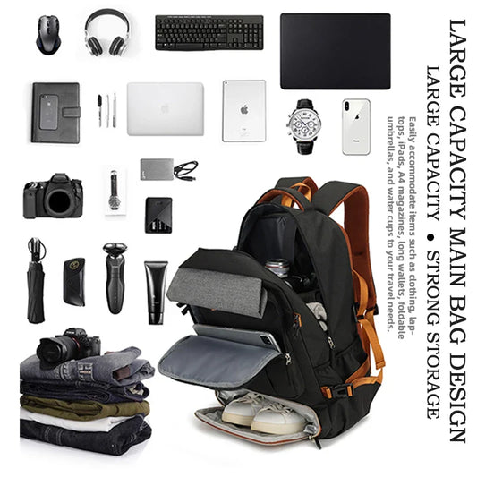 Waterproof Backpack with Shoe Compartment - Wholesalus