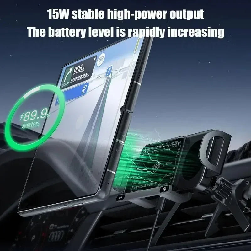 Wireless Fast Charger Flip Car Phone Holder - Wholesalus